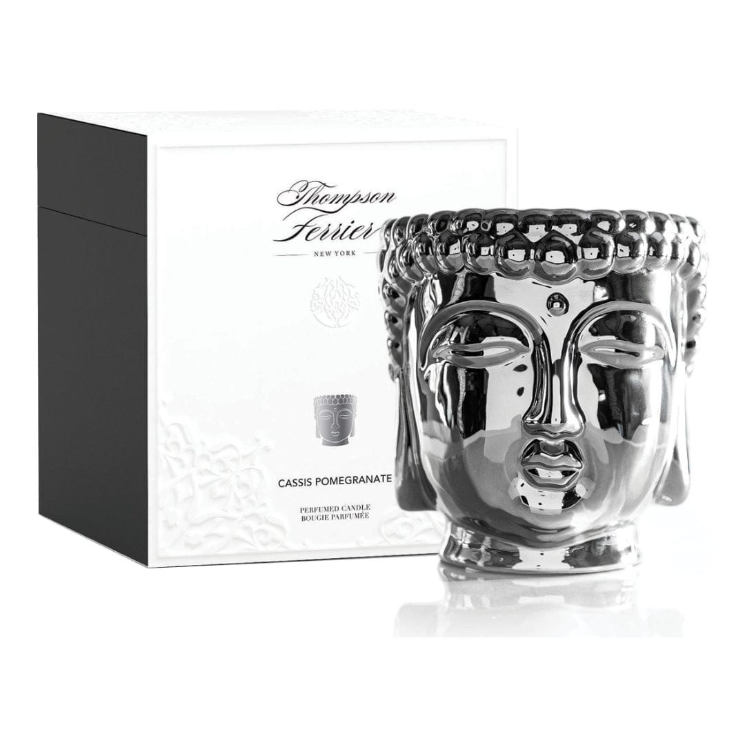 Silver Buddha Candle - Concordia Style Boutique