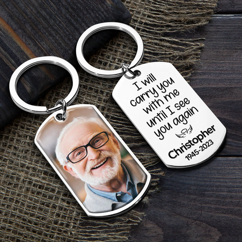 Personalized Custom Memorial Keychain - Add Your Custom Photo - "Until I See You Again" - Personalized Gift - Premium Memorial Keychain from Concordia Style Boutique - Just $21.32! Shop now at Concordia Style Boutique