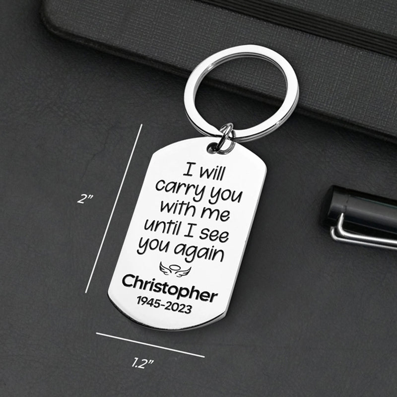 Personalized Custom Memorial Keychain - Add Your Custom Photo - "Until I See You Again" - Personalized Gift - Premium Memorial Keychain from Concordia Style Boutique - Just $21.32! Shop now at Concordia Style Boutique