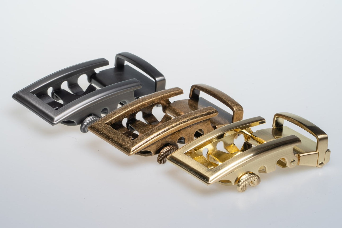 Traditional Open - Gunmetal Railtek™ Belt Buckle - Concordia Style Boutique