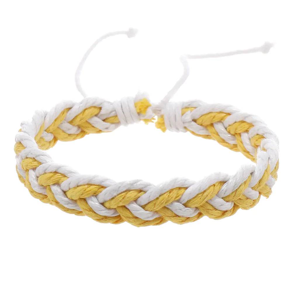 Handwoven Cotton String Bracelet in Artistic Style - Concordia Style Boutique