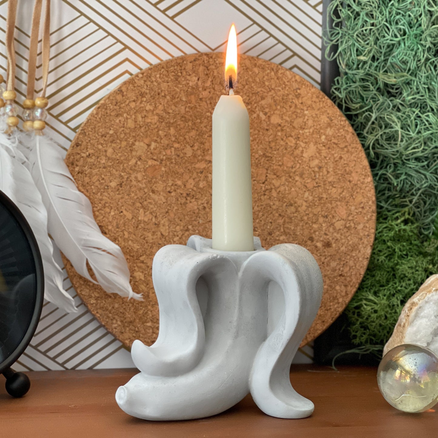 Gold Banana Candle Holder - Concordia Style Boutique