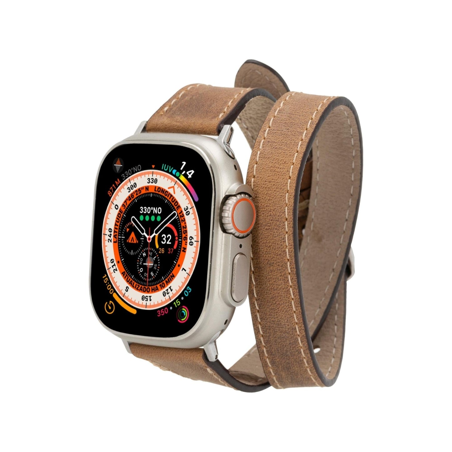 Vail Double Tour Leather Bands for Apple Watch 9, Ultra 2 and SE - Concordia Style Boutique