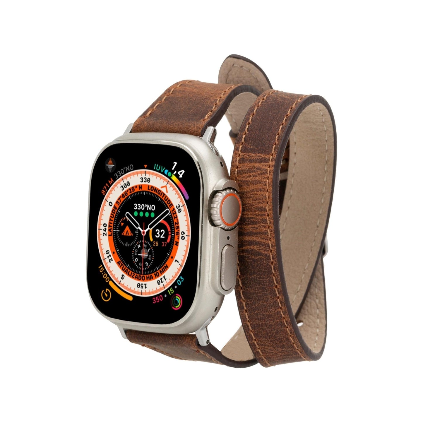 Vail Double Tour Leather Bands for Apple Watch 9, Ultra 2 and SE - Concordia Style Boutique