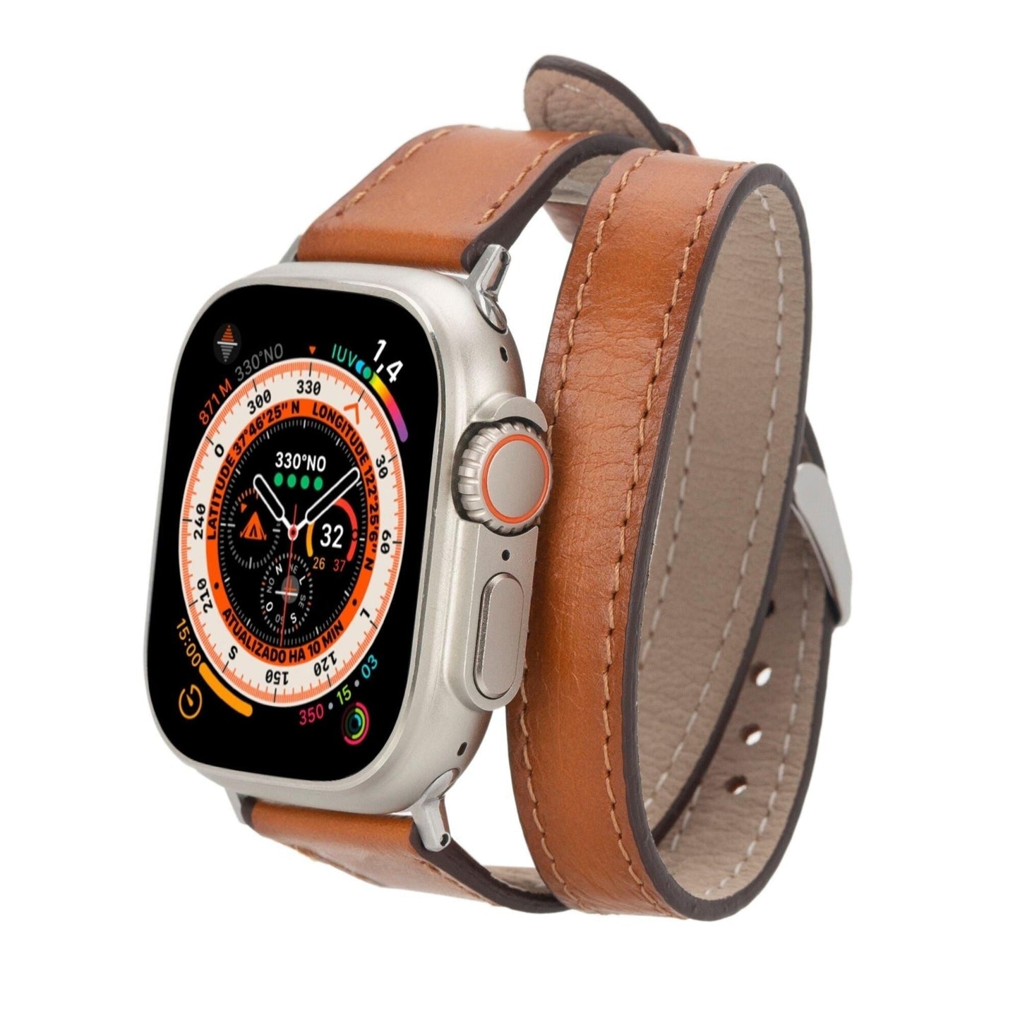 Vail Double Tour Leather Bands for Apple Watch 9, Ultra 2 and SE - Concordia Style Boutique