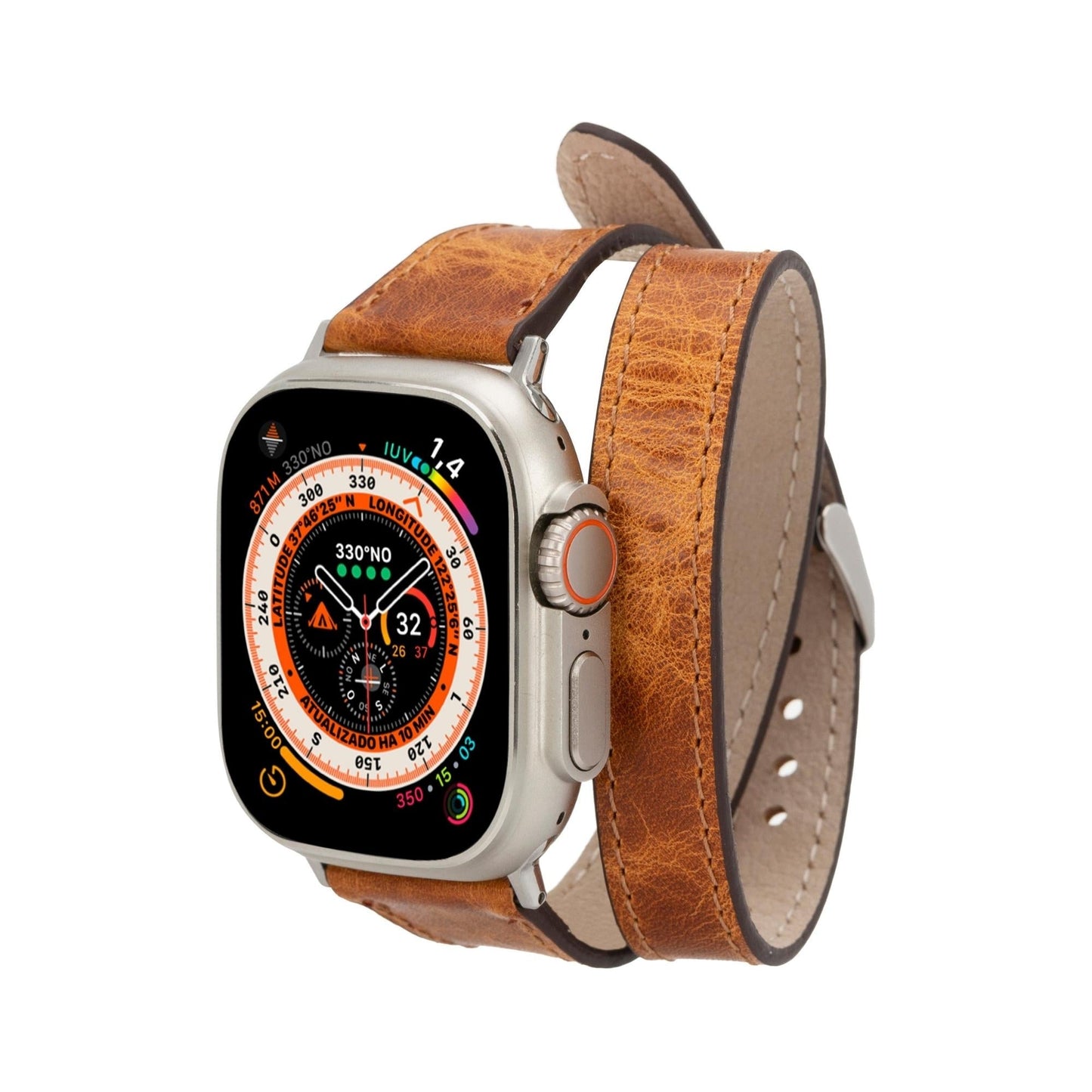 Vail Double Tour Leather Bands for Apple Watch 9, Ultra 2 and SE - Concordia Style Boutique