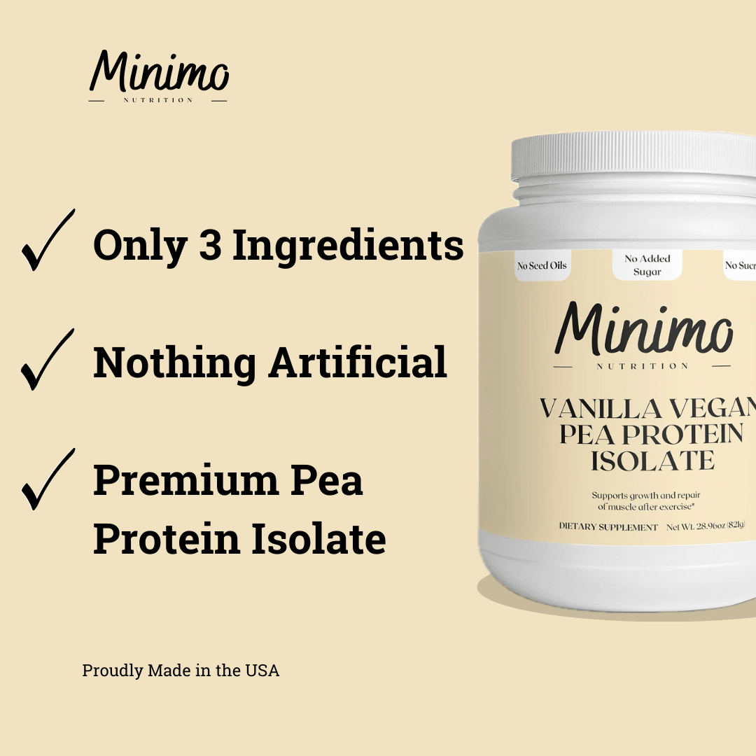 Vanilla Vegan Pea Protein Isolate Powder, 2.09 lbs - Concordia Style Boutique