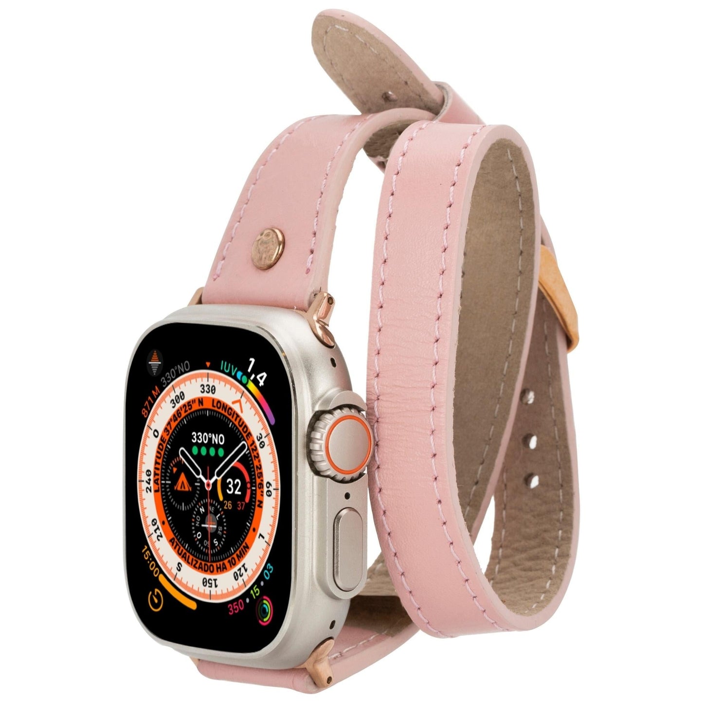 Vernon Double Tour Leather Bands for Apple Watch 9, Ultra 2 and SE - Concordia Style Boutique