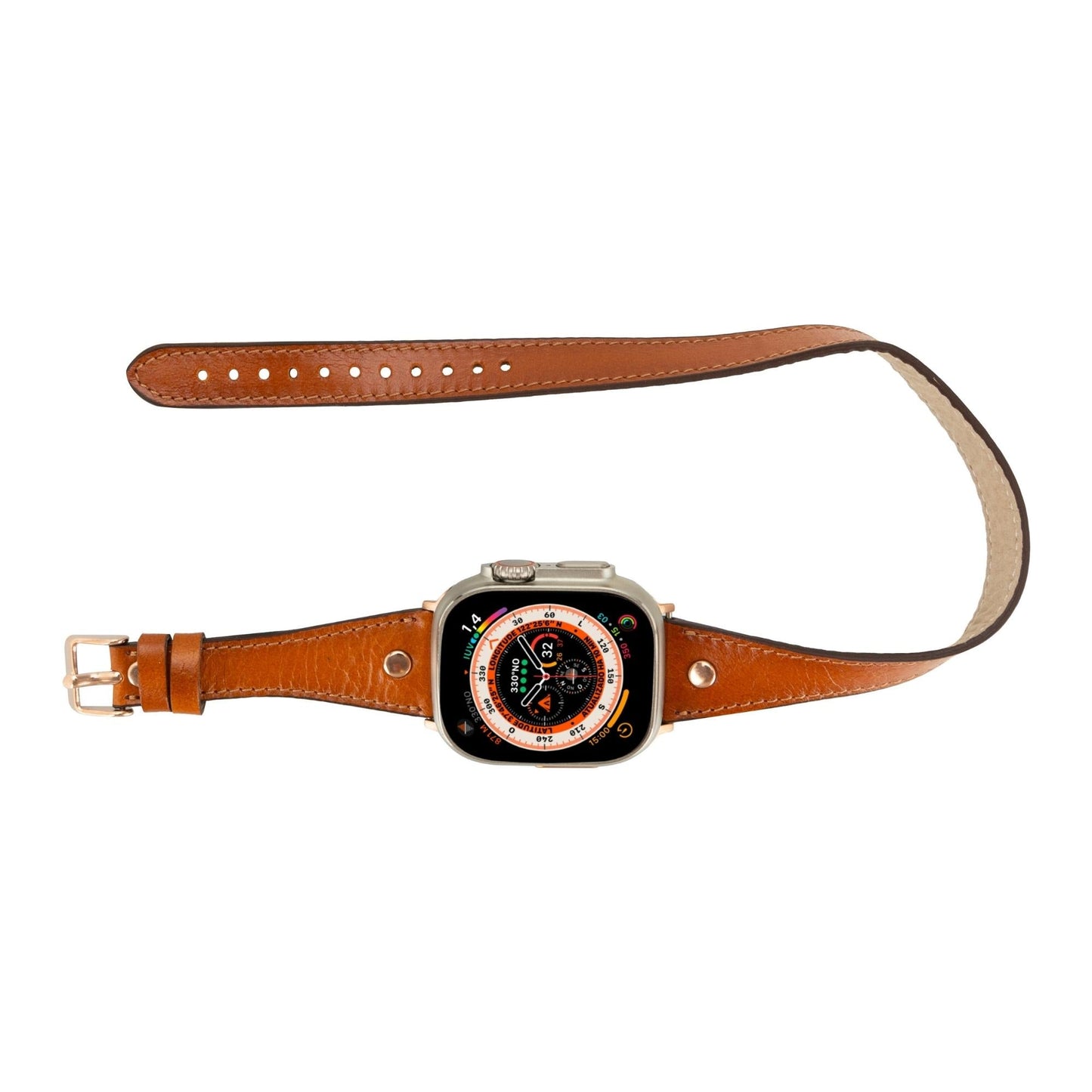 Vernon Double Tour Leather Bands for Apple Watch 9, Ultra 2 and SE - Concordia Style Boutique