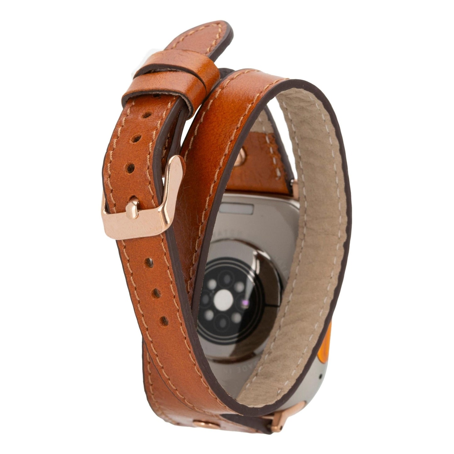 Vernon Double Tour Leather Bands for Apple Watch 9, Ultra 2 and SE - Concordia Style Boutique