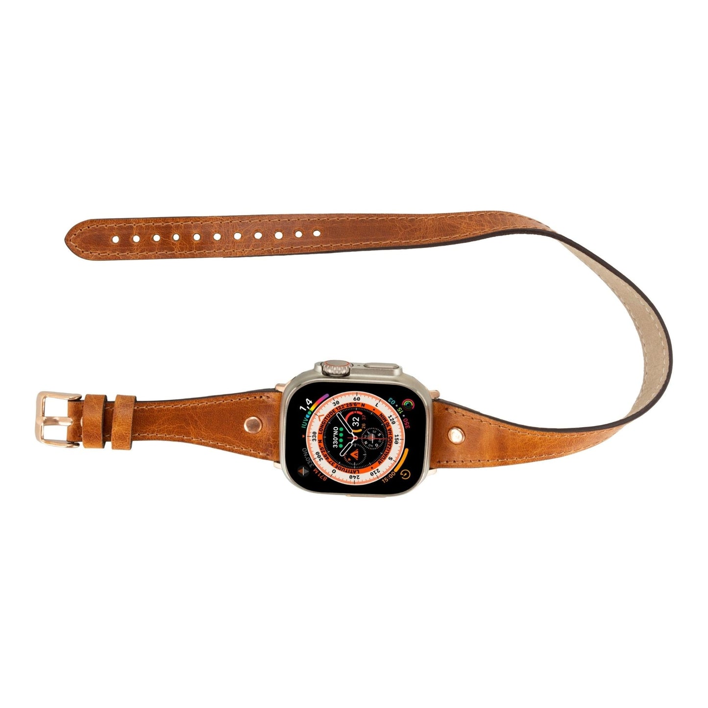 Vernon Double Tour Leather Bands for Apple Watch 9, Ultra 2 and SE - Concordia Style Boutique