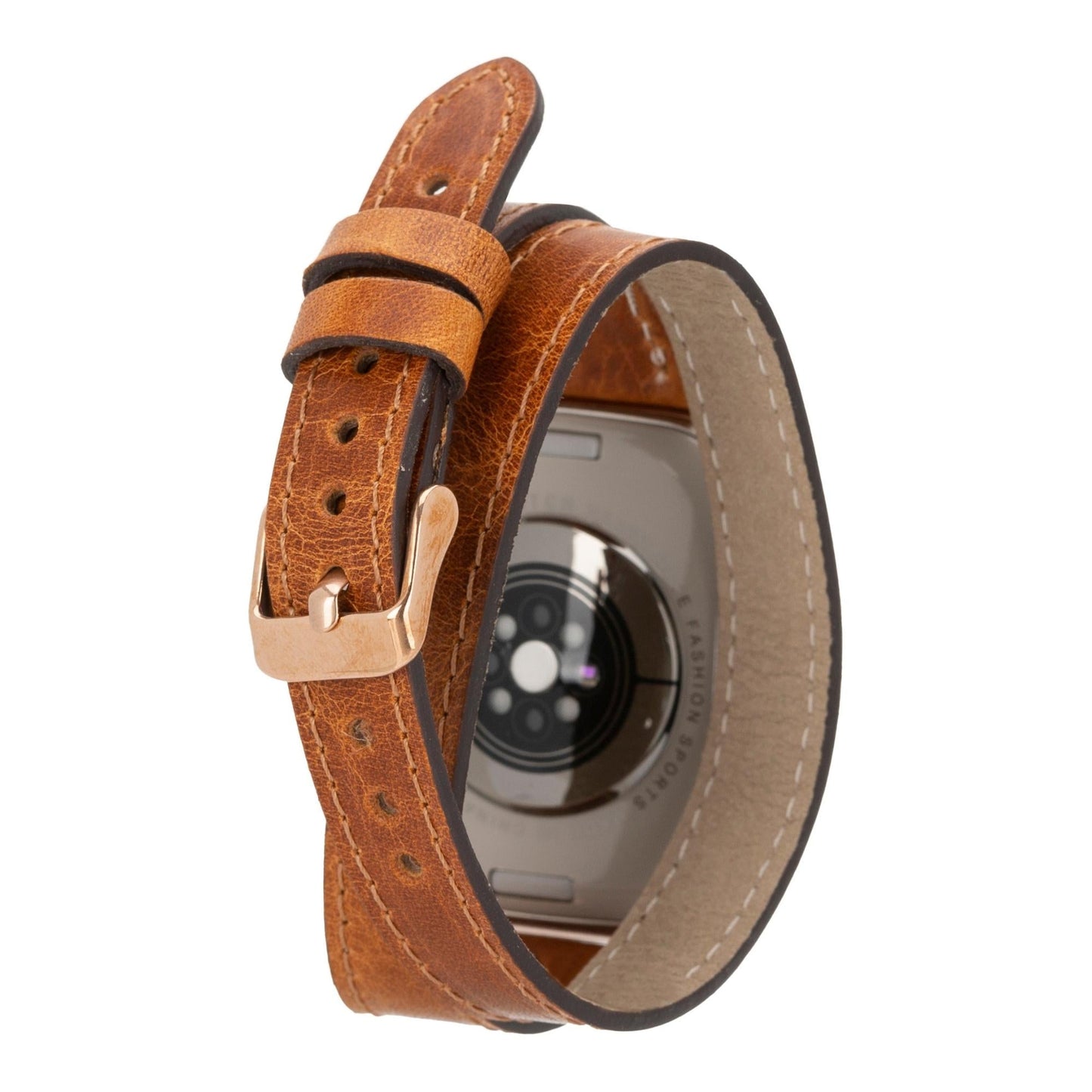 Vernon Double Tour Leather Bands for Apple Watch 9, Ultra 2 and SE - Concordia Style Boutique