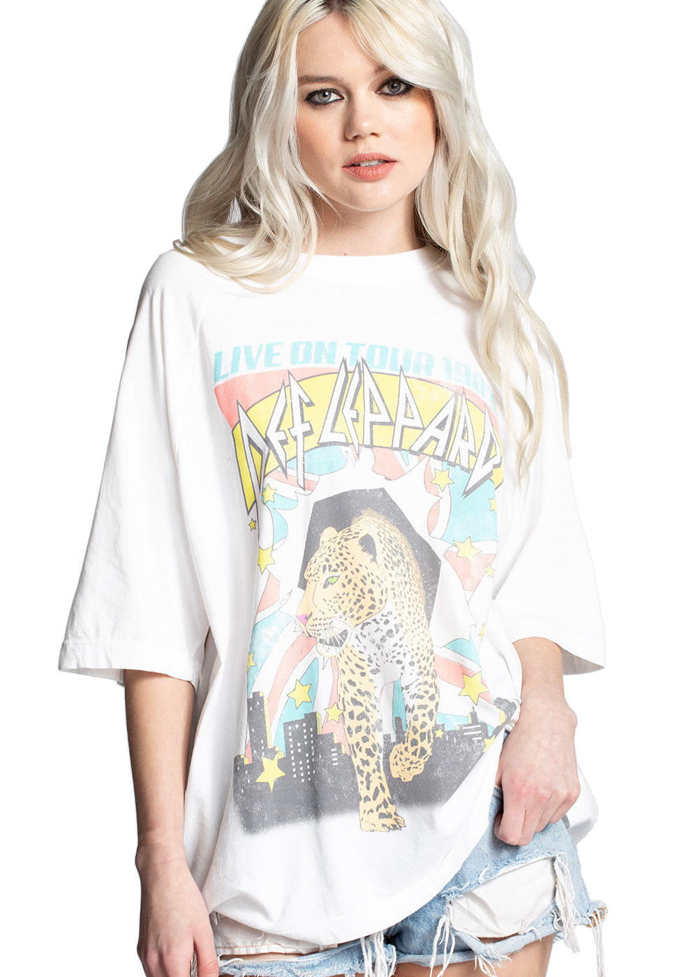 Def Leppard Live On Tour One Size Tee by Recycled Karma - Concordia Style Boutique