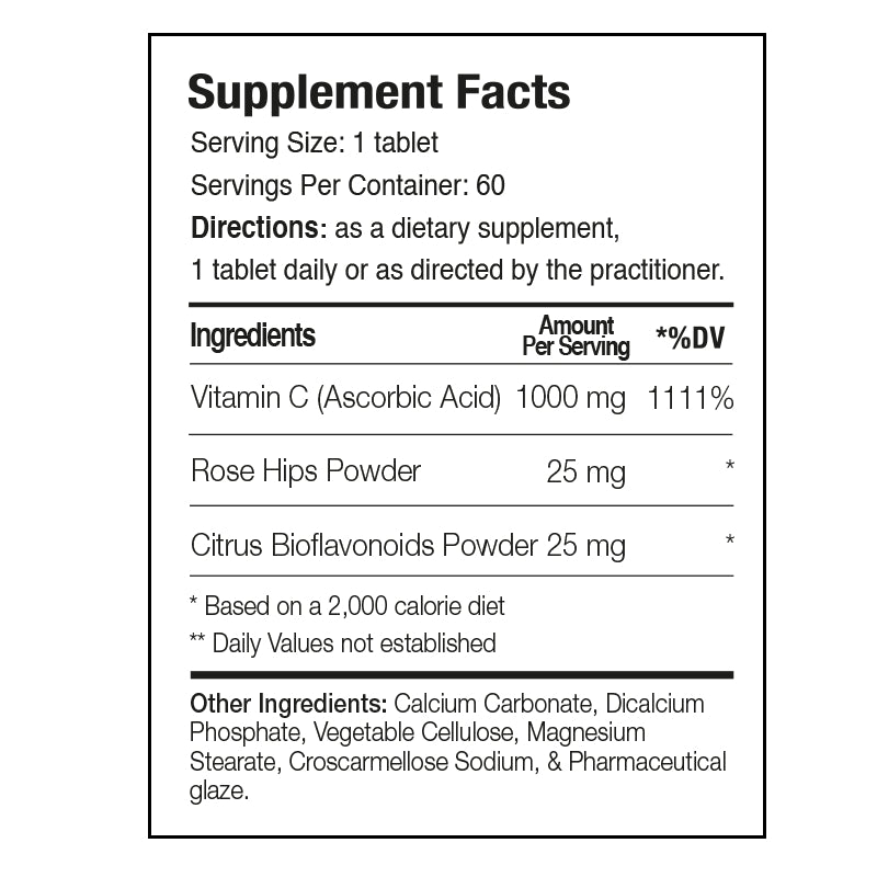 Vitamin C: 1000mg - Concordia Style Boutique