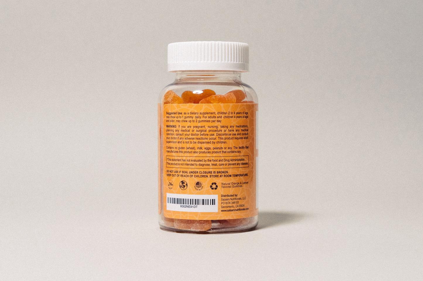 Halal Vitamin C Chewable Gummies - 60 Count | Salaam Nutritionals - Concordia Style Boutique