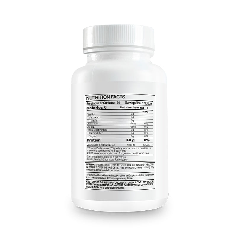 Vitamin D3 5000 IU + Coconut Oil - Premium VITAMIN D3 5000 IU from Paleolf.us - Just $22.99! Shop now at Concordia Style Boutique