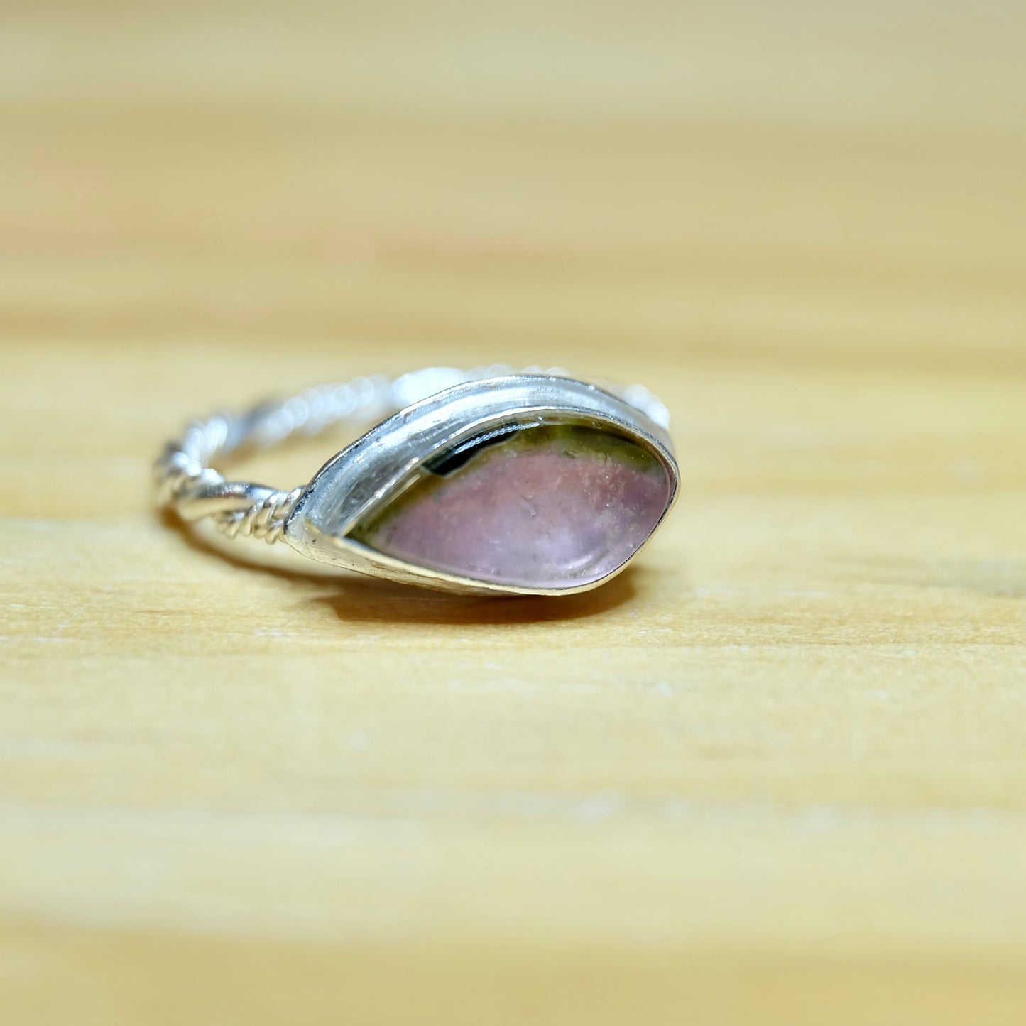 Watermelon Tourmaline Ring