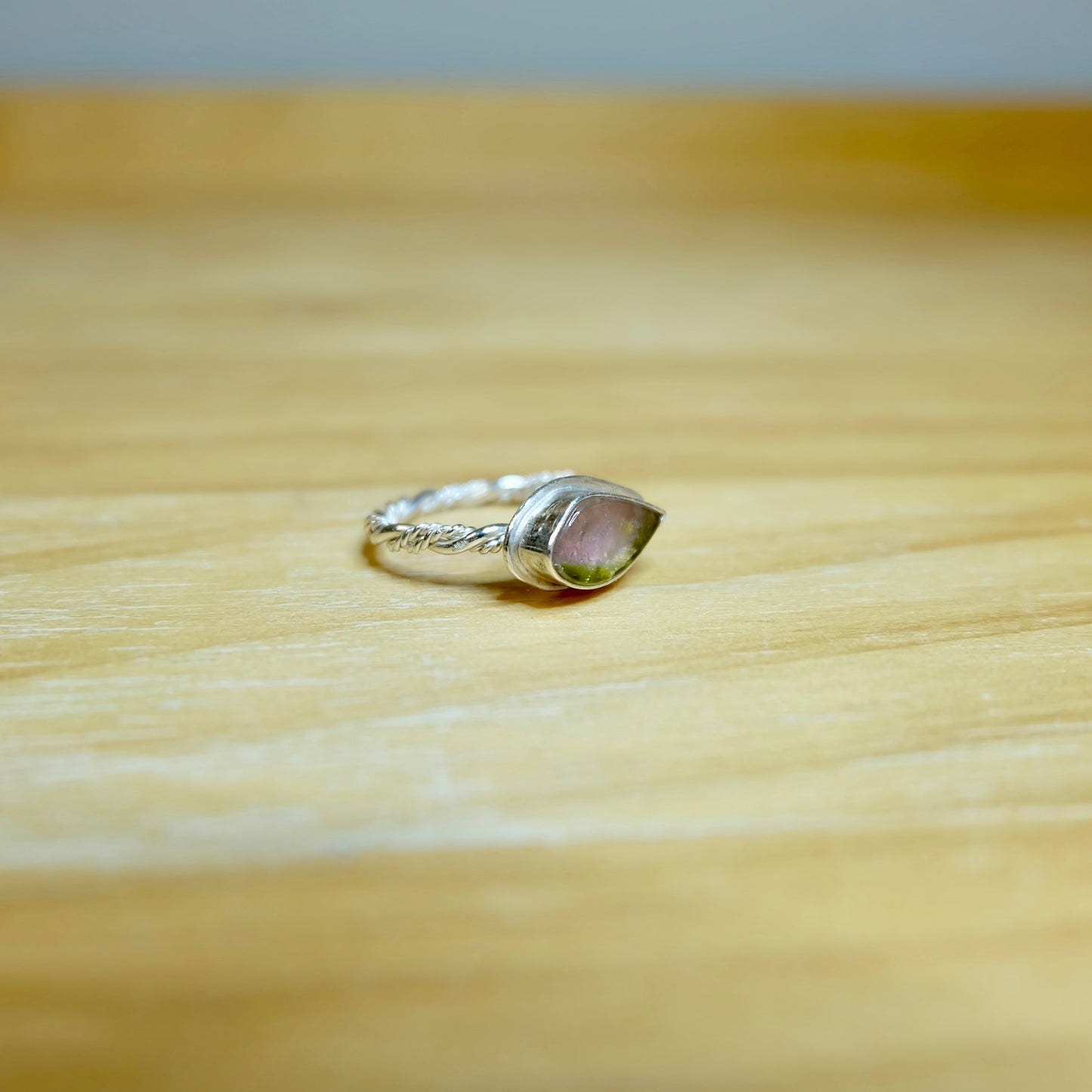 Watermelon Tourmaline Ring