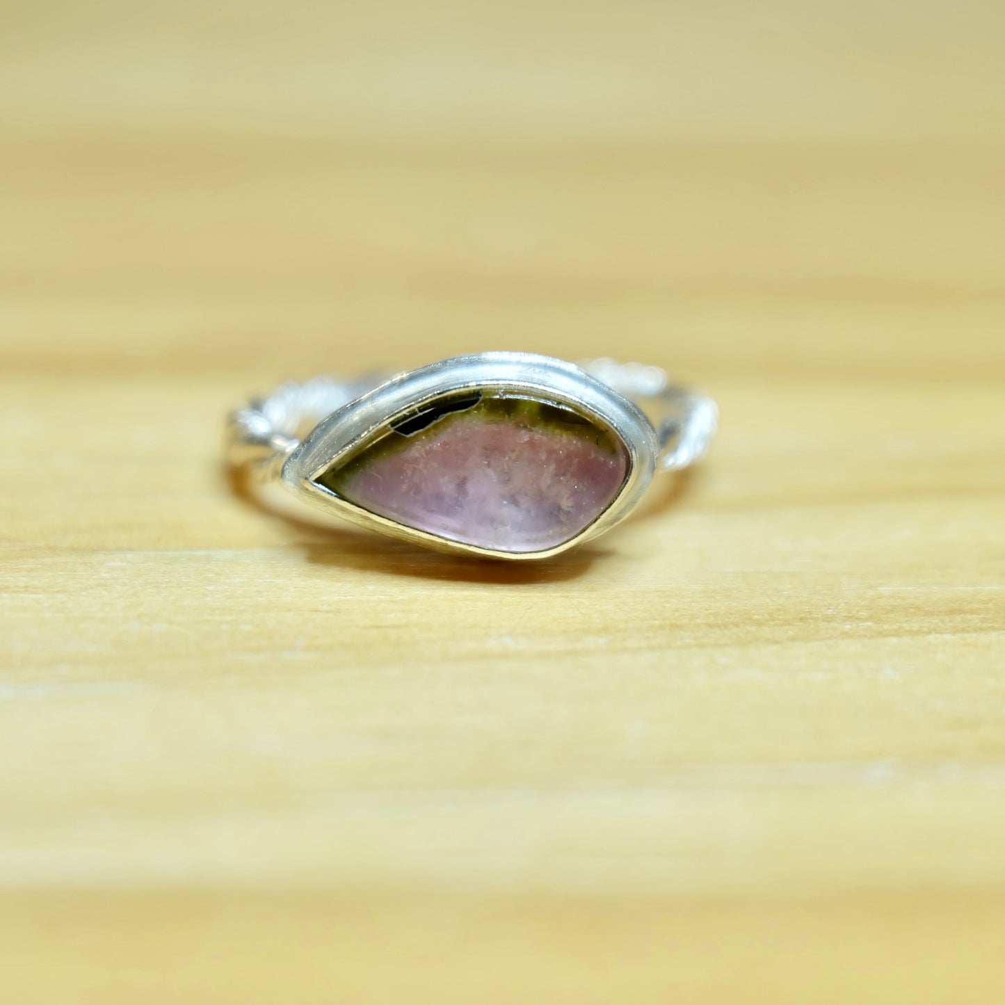 Watermelon Tourmaline Ring