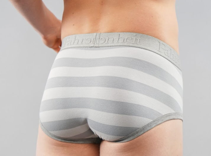 Wayne Brief | Grey Rugby Stripe - Concordia Style Boutique