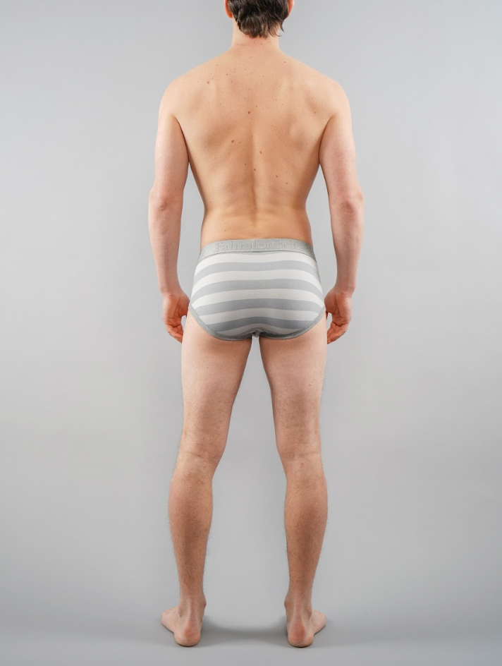 Wayne Brief | Grey Rugby Stripe - Concordia Style Boutique