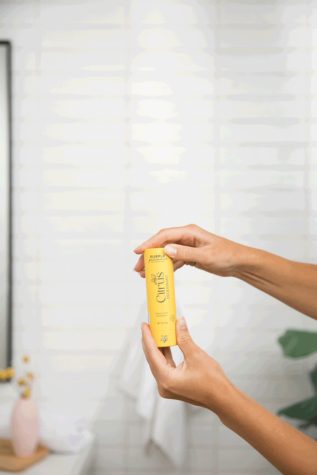 Plastic-Free Deodorant – Aluminum & Paraben-Free – Jasmine, Citrus & Peach Berry Scents