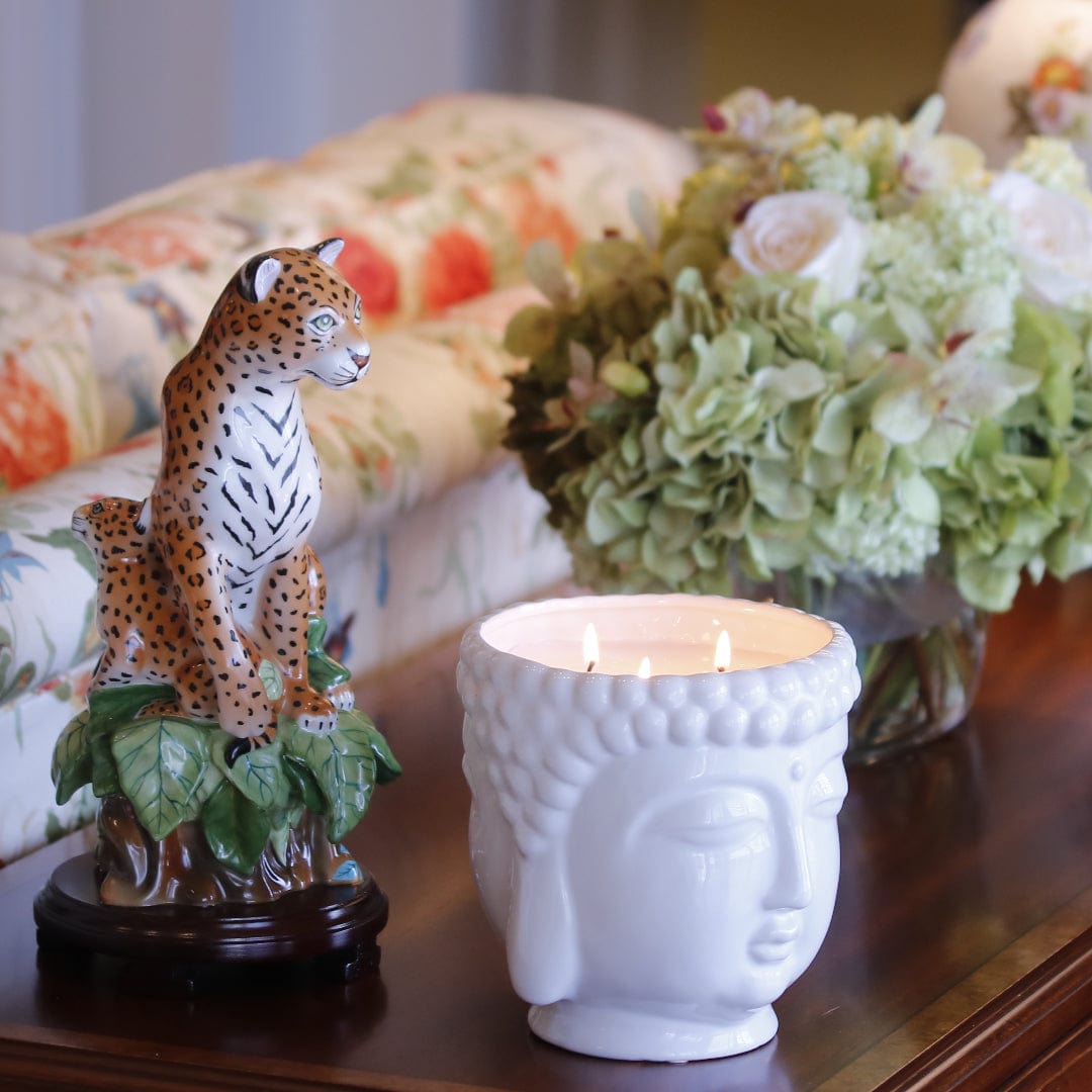 White Buddha Candle - Concordia Style Boutique