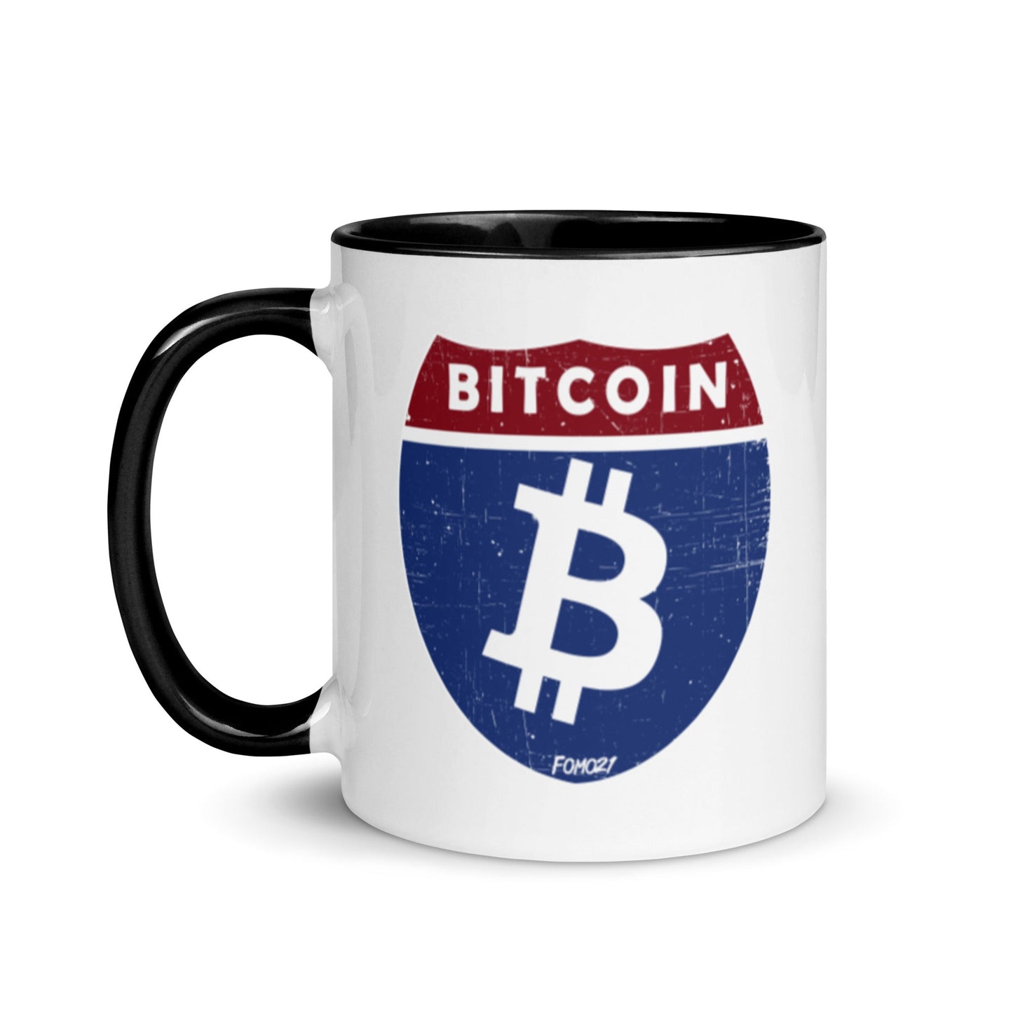 Bitcoin Road Sign Coffee Mug - Concordia Style Boutique