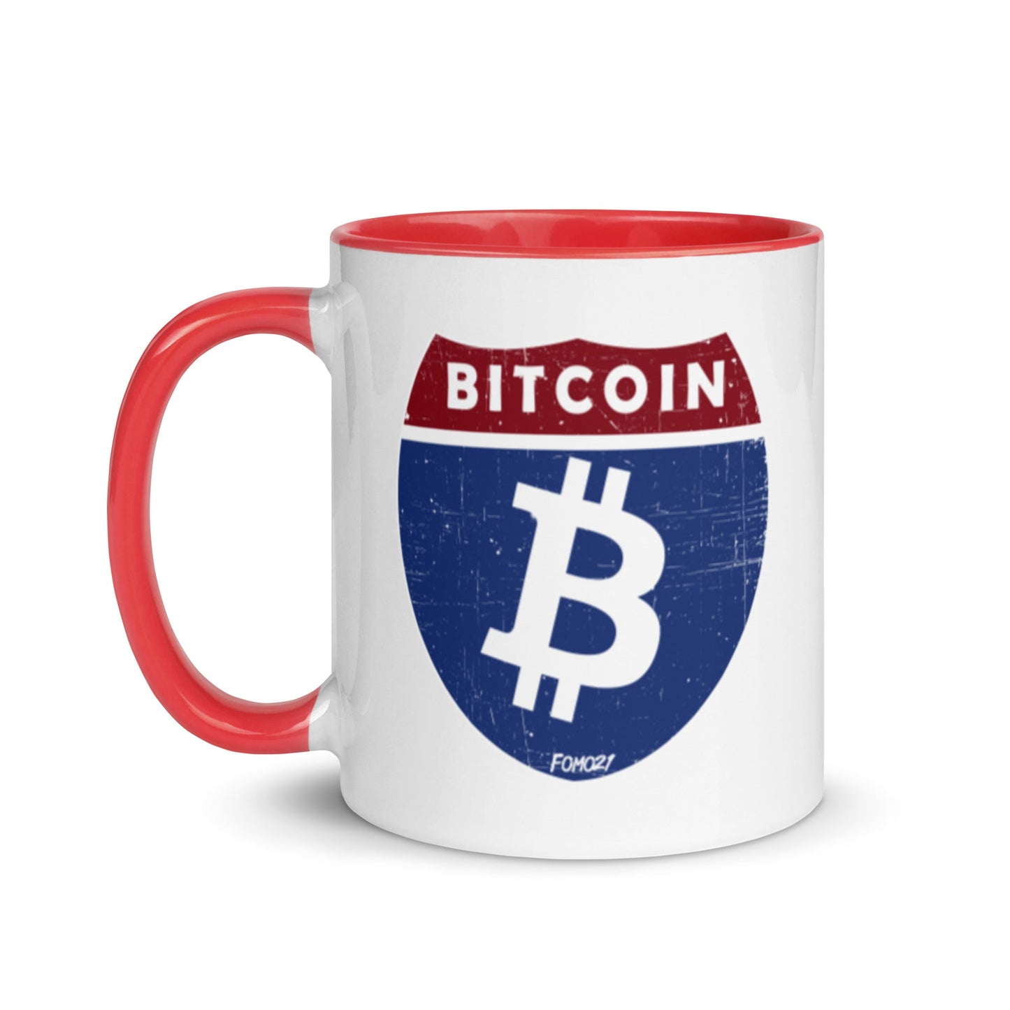 Bitcoin Road Sign Coffee Mug - Concordia Style Boutique