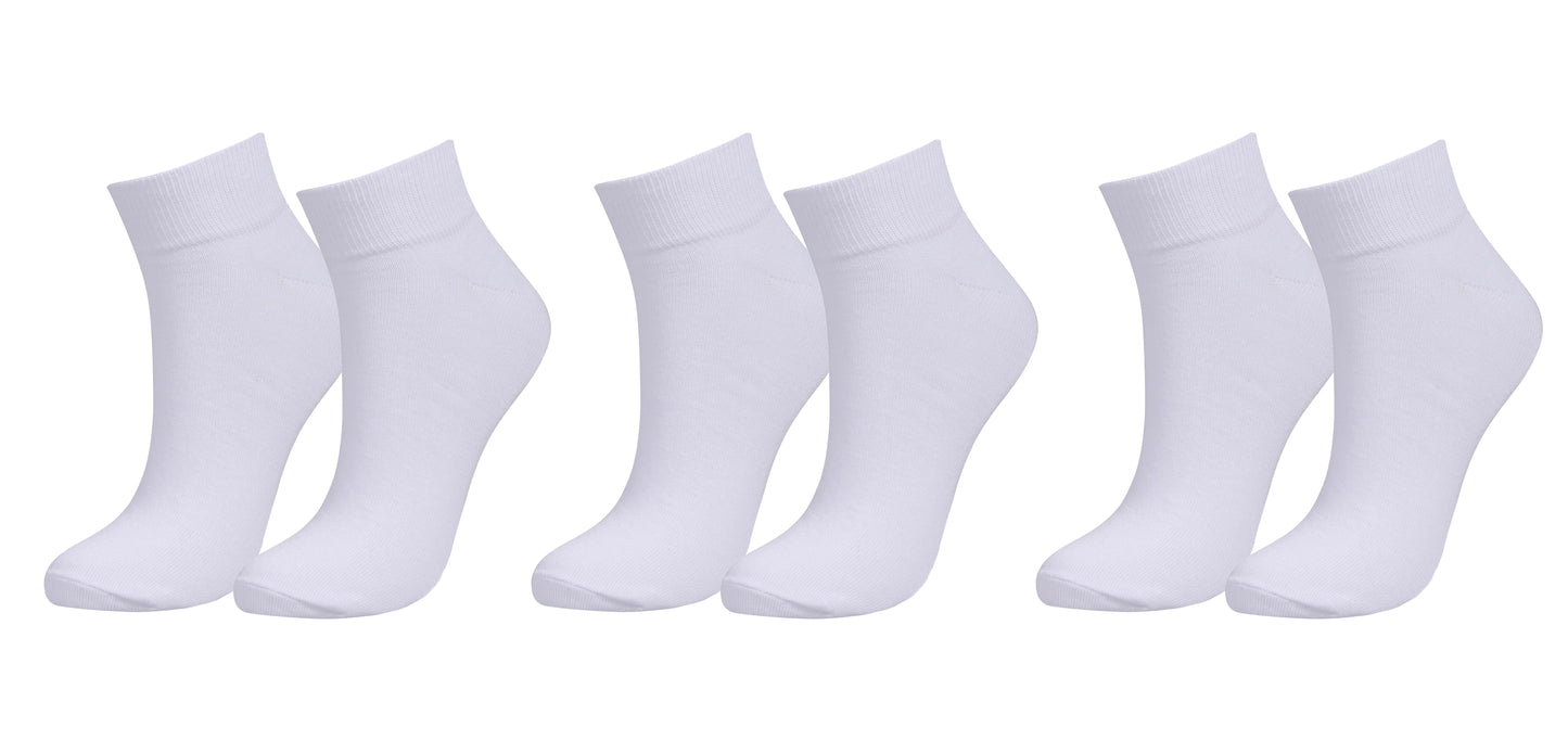 tittimitti® 98% Organic Cotton Women's Ankle Socks (3-Pack)