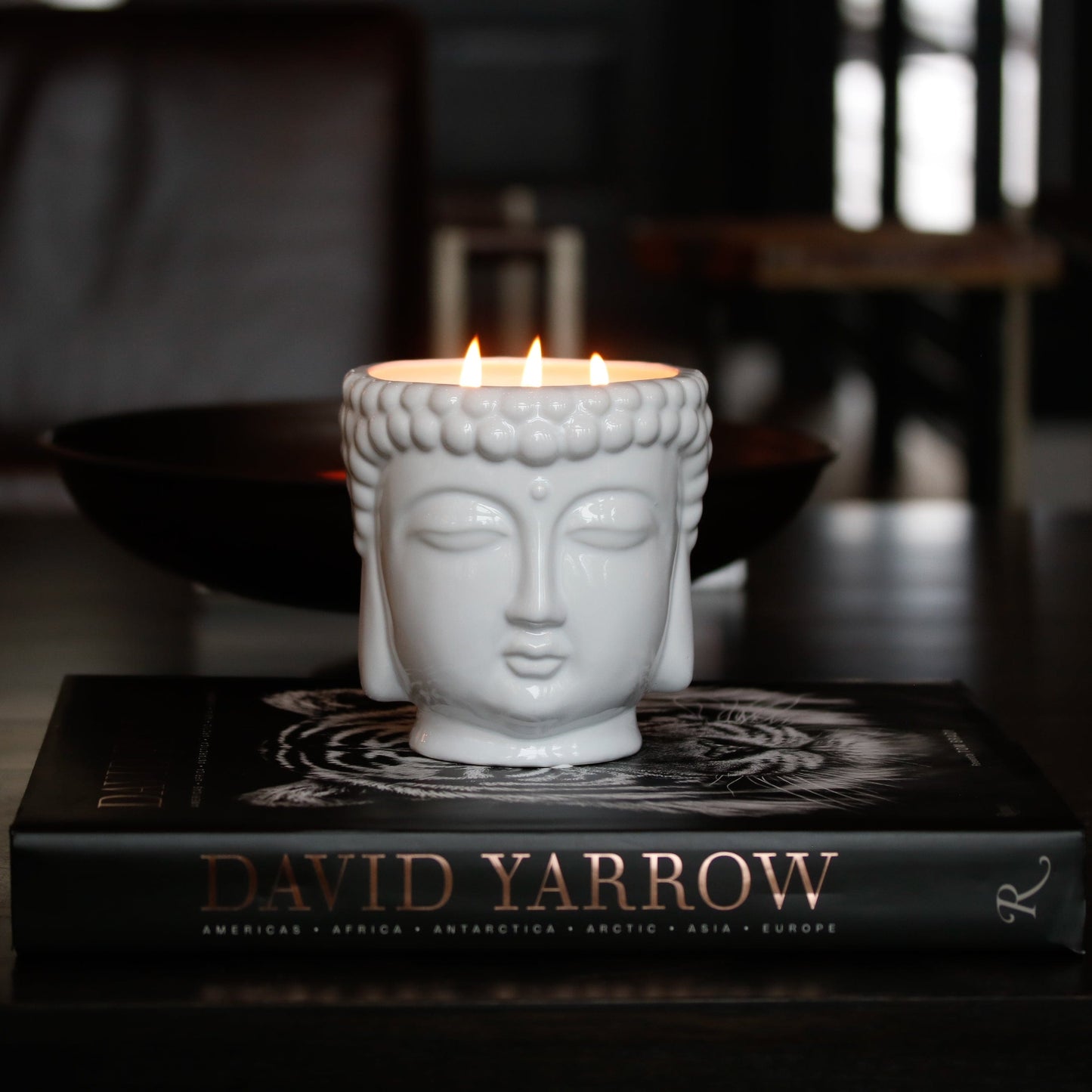 White Buddha Candle - Concordia Style Boutique