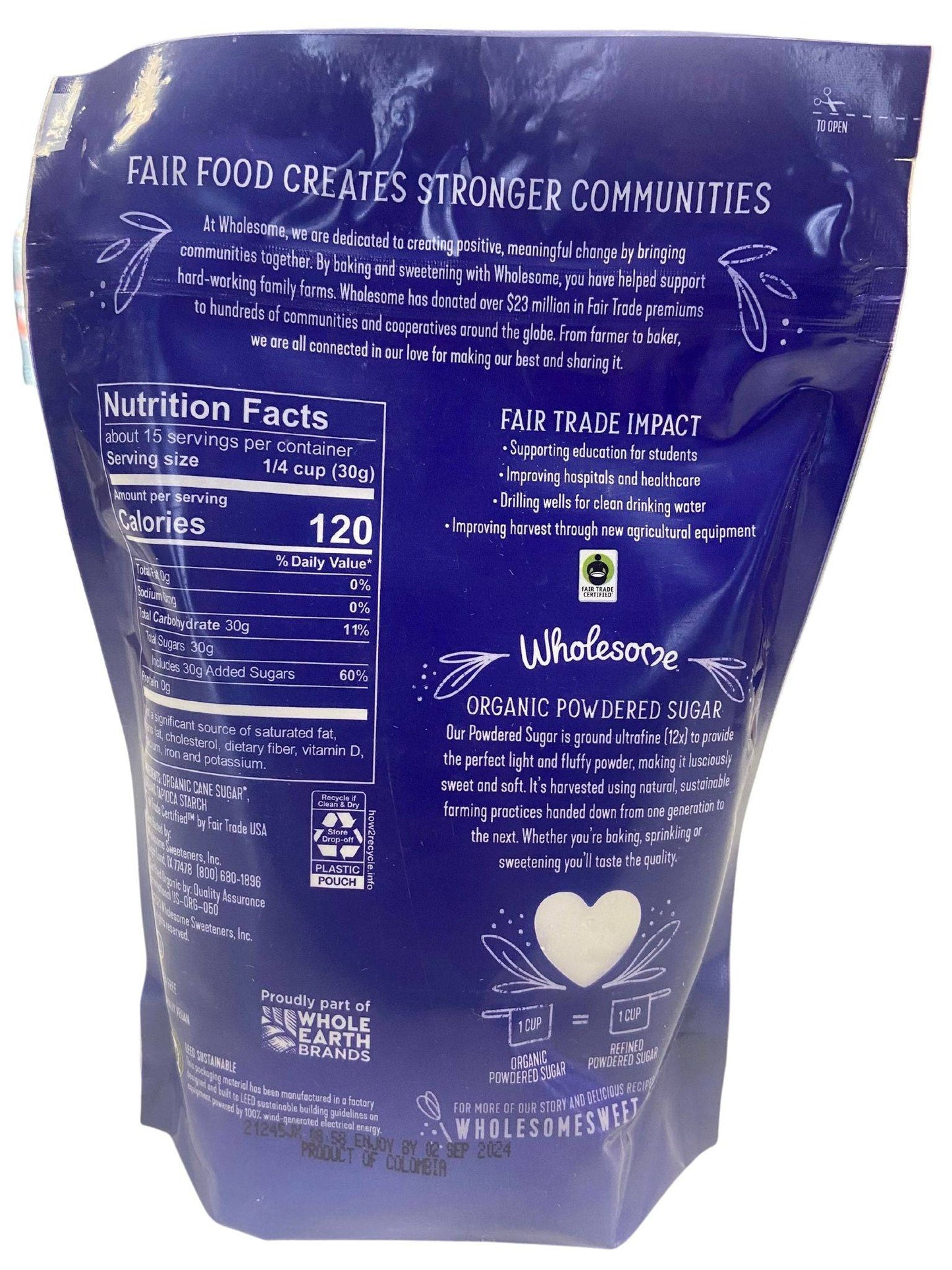 Sugar, Powdered Confectioners, Organic - Concordia Style Boutique