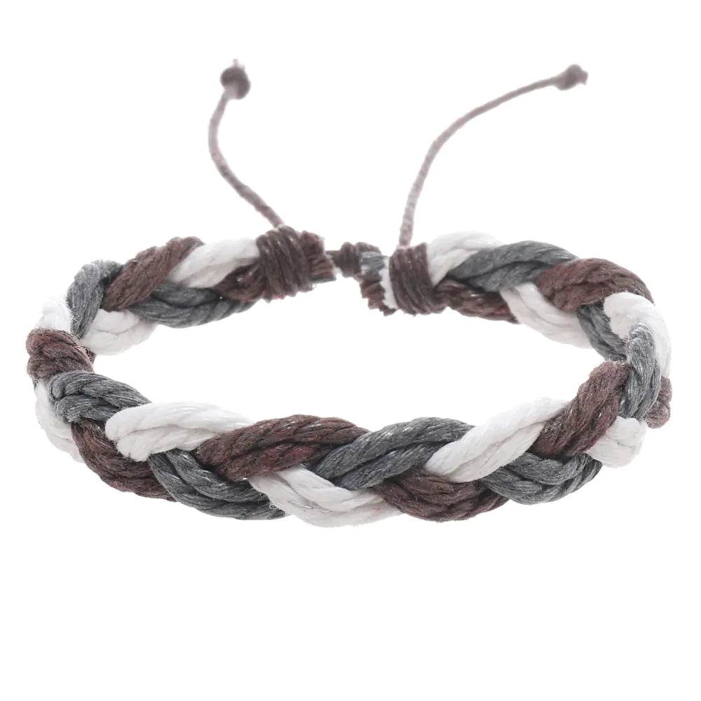 Handwoven Cotton String Bracelet in Artistic Style - Concordia Style Boutique