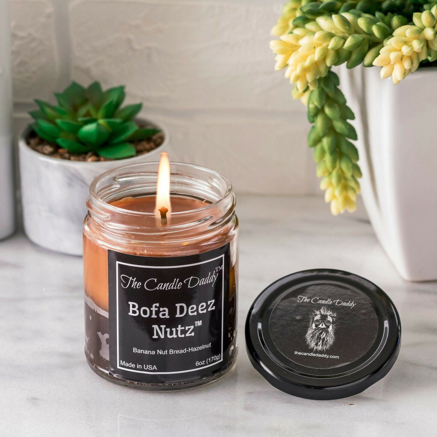 Bofa Deez Nutz - Funny Jar Candle- Banana Nut Bread & Hazelnut