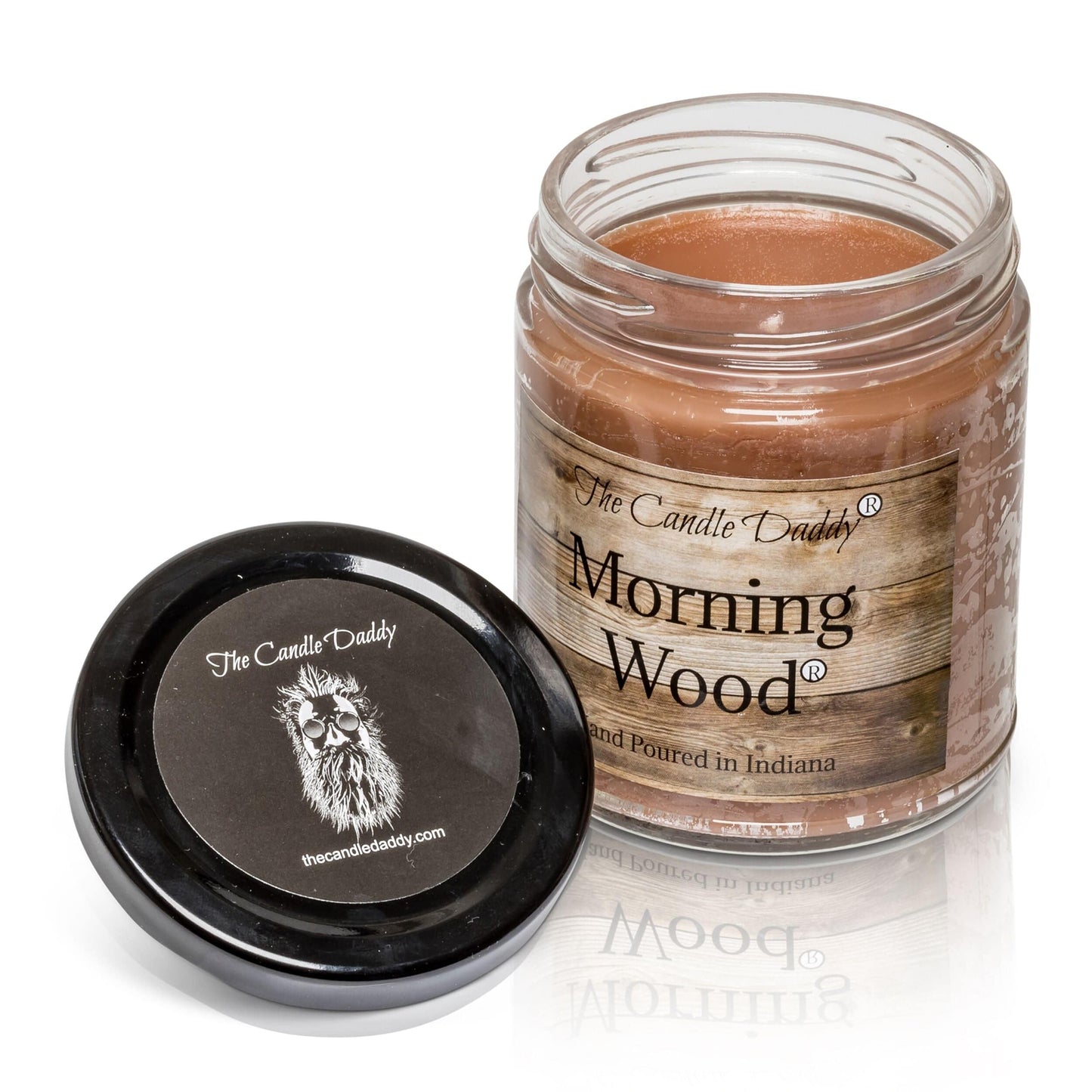 Morning Wood Candle - Heavy Wood Scent- Cedarwood Vanilla Scent 6 Ounce - 40 Hour Burn