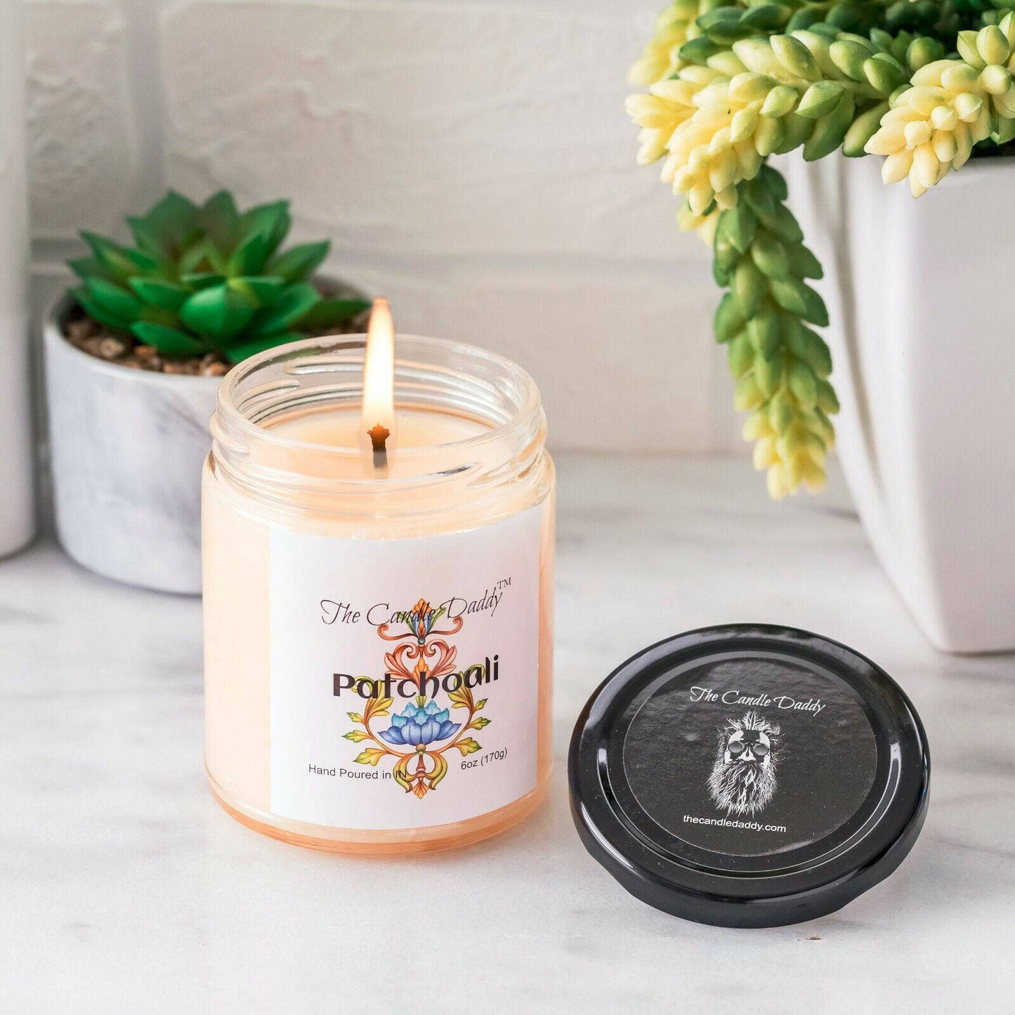 Patchouli Jar Candle - 6 ounce - 40 Hour Burn