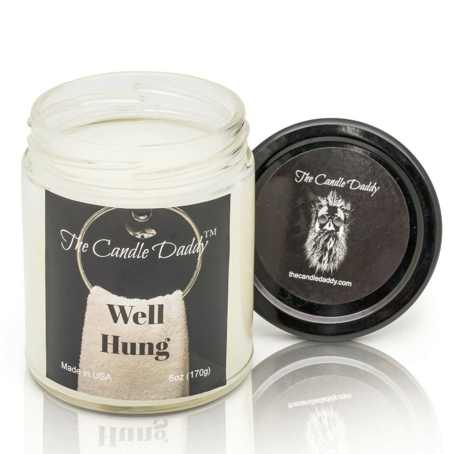 Well Hung- Fresh Linen Scented Candle- 6 Ounce - 40 Hour Burn