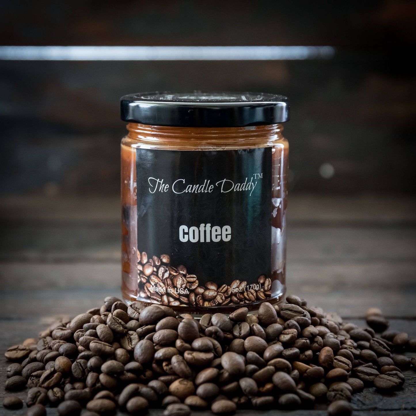 Coffee Scented Candle- 6 Ounce - 40 Hour Burn- The Candle Daddy- Poured in USA