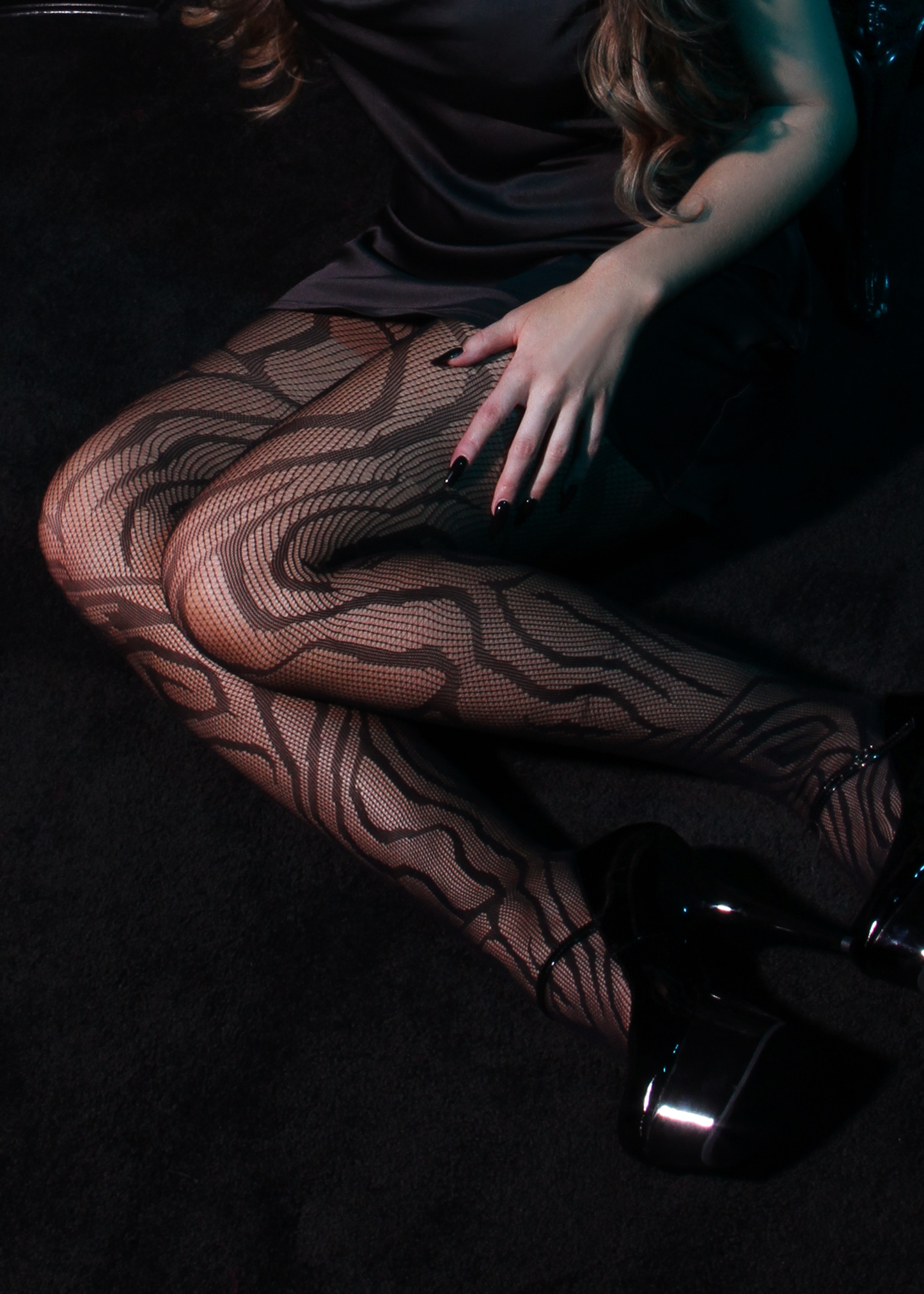 Zebra Pattern Fishnet Tights - Concordia Style Boutique