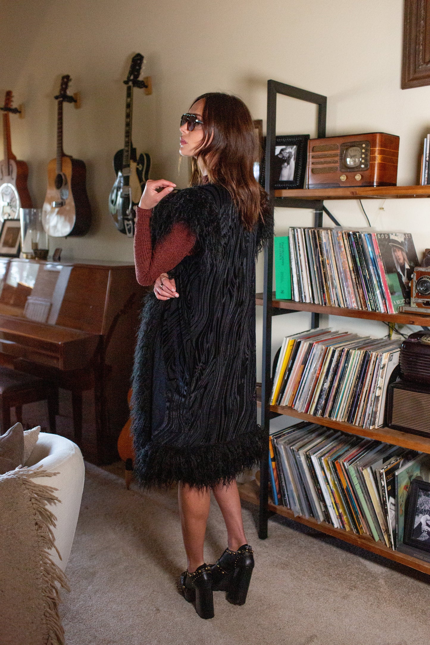Zenobia Psyche Faux Fur Trim Vest (PRE-ORDER)