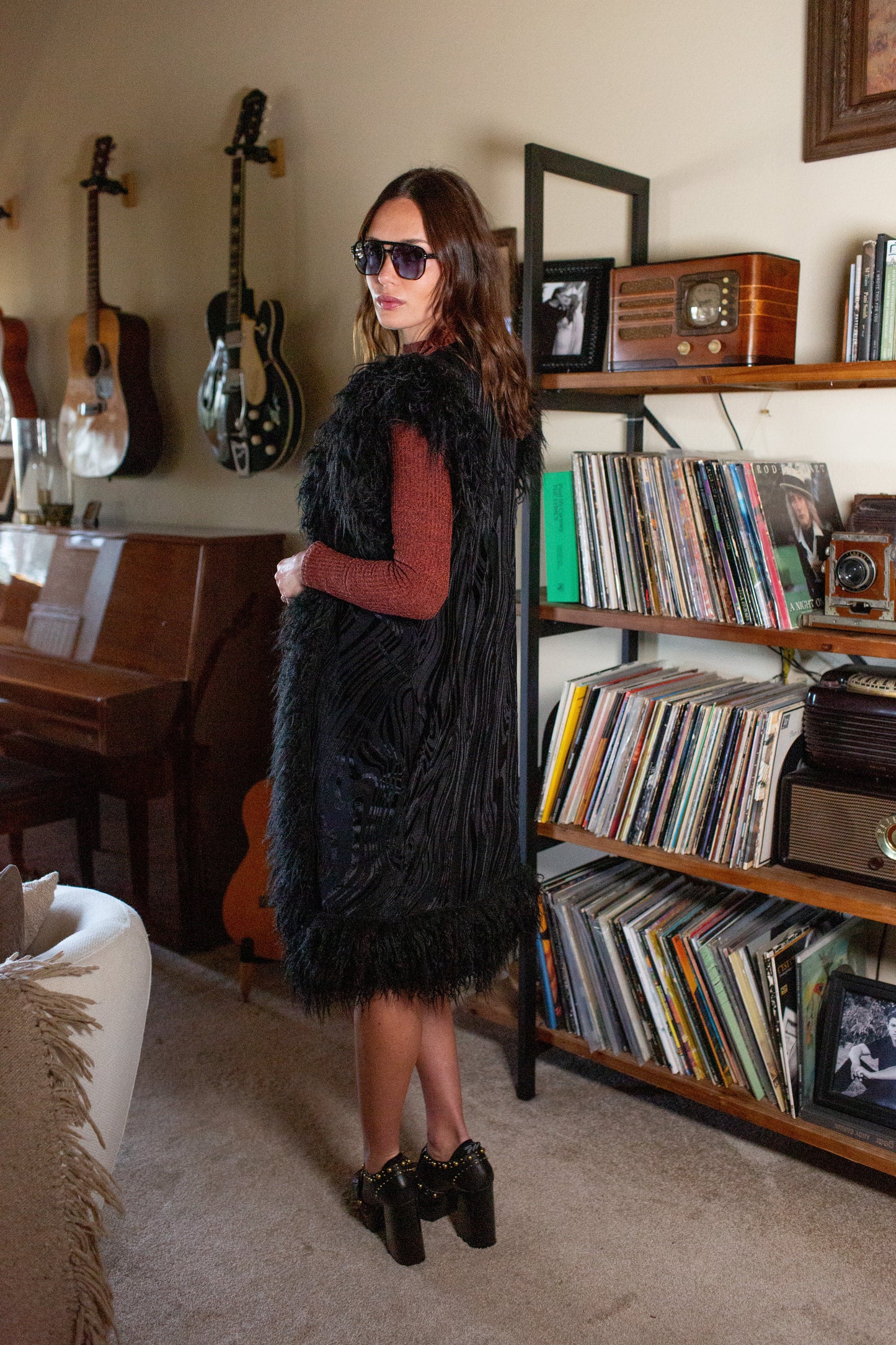 Zenobia Psyche Faux Fur Trim Vest (PRE-ORDER)