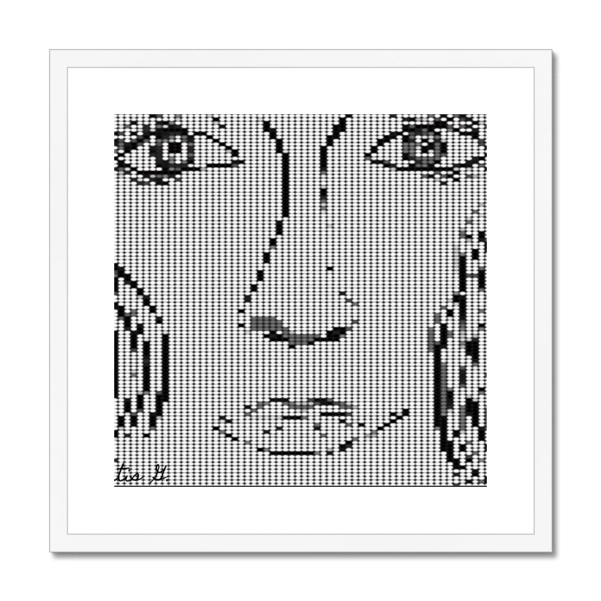 Digital Woman Framed & Mounted Print