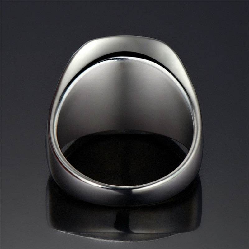 Punk Titanium Steel Ring for Men Jewelry Valknut Signet Ring Odin Symbol Norse Viking Biker Finger Ring Trendy Male Jewelry Gift - Concordia Style Boutique