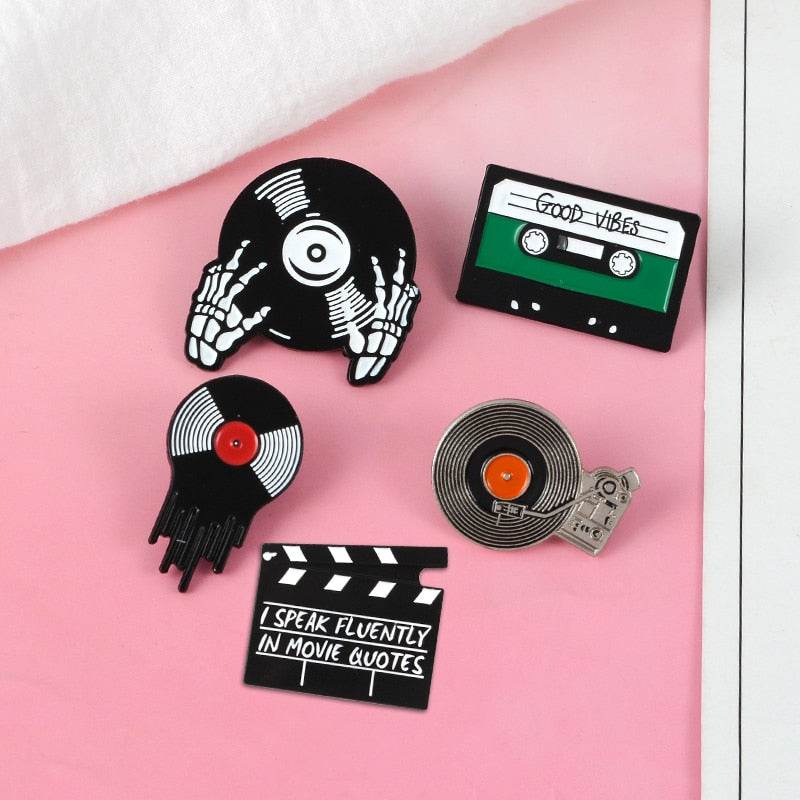 Punk Music Lovers Enamel Pin - Concordia Style Boutique