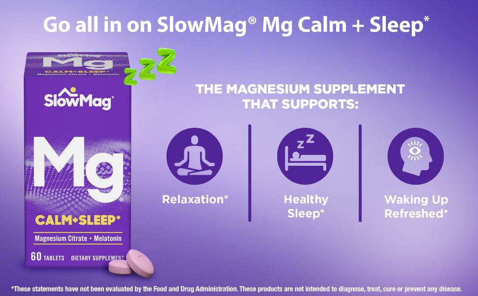 Slow-Mag Mg Muscle Health + Recovery Gummies, Magnesium Citrate in 60ct - Concordia Style Boutique