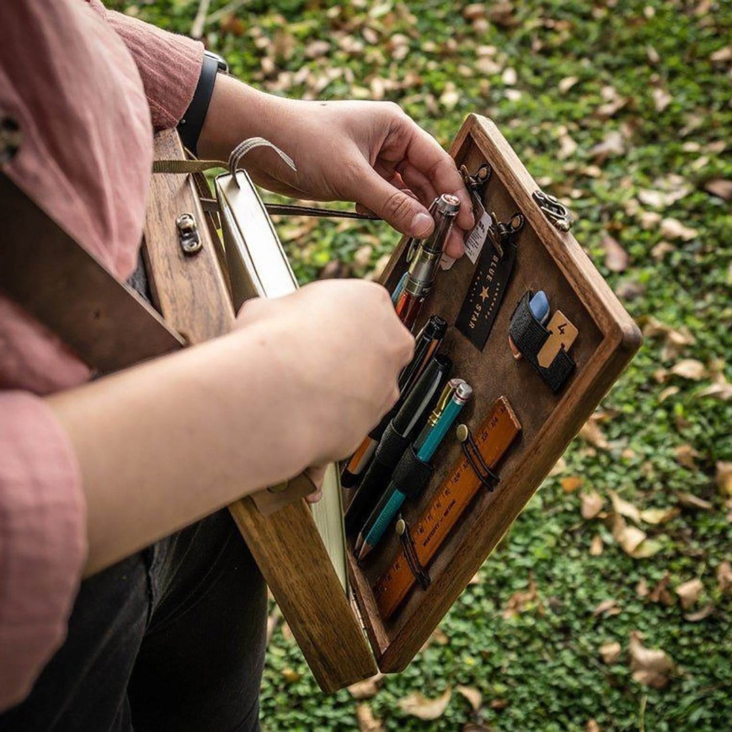 Messenger Wood Box - Concordia Style Boutique
