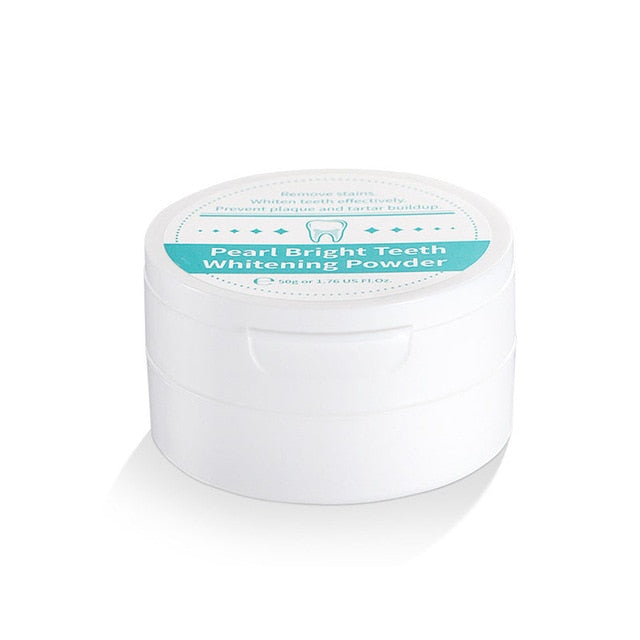 50g Natural Pearl Whitening Tooth Powder White Mint Remove Tooth Stains Oral Hygiene Anti-Bacterial Freshen Breath - Concordia Style Boutique