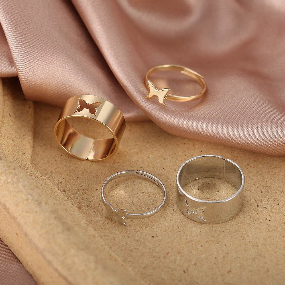 Vintage Butterfly Ring Set - Concordia Style Boutique
