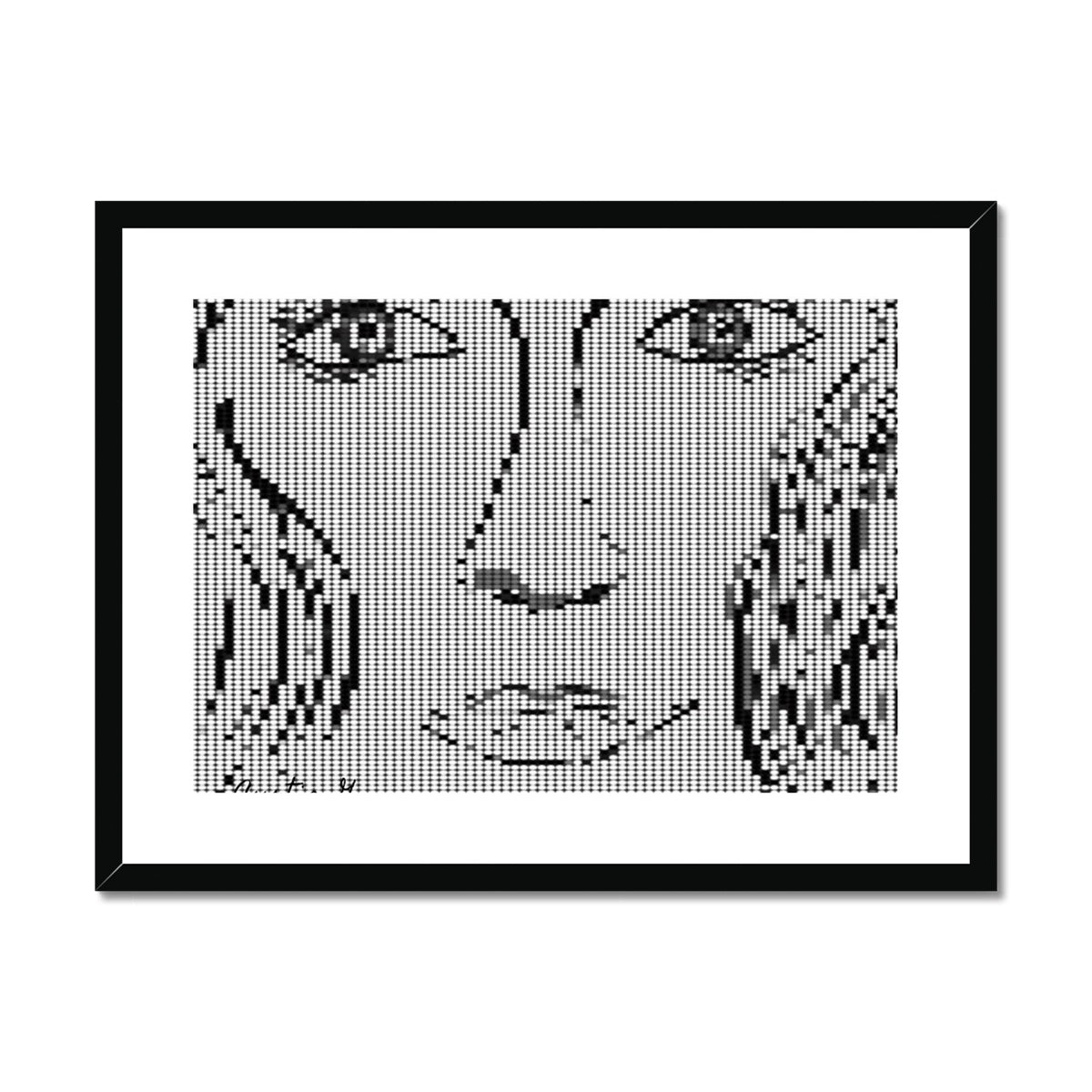 Digital Woman Framed & Mounted Print
