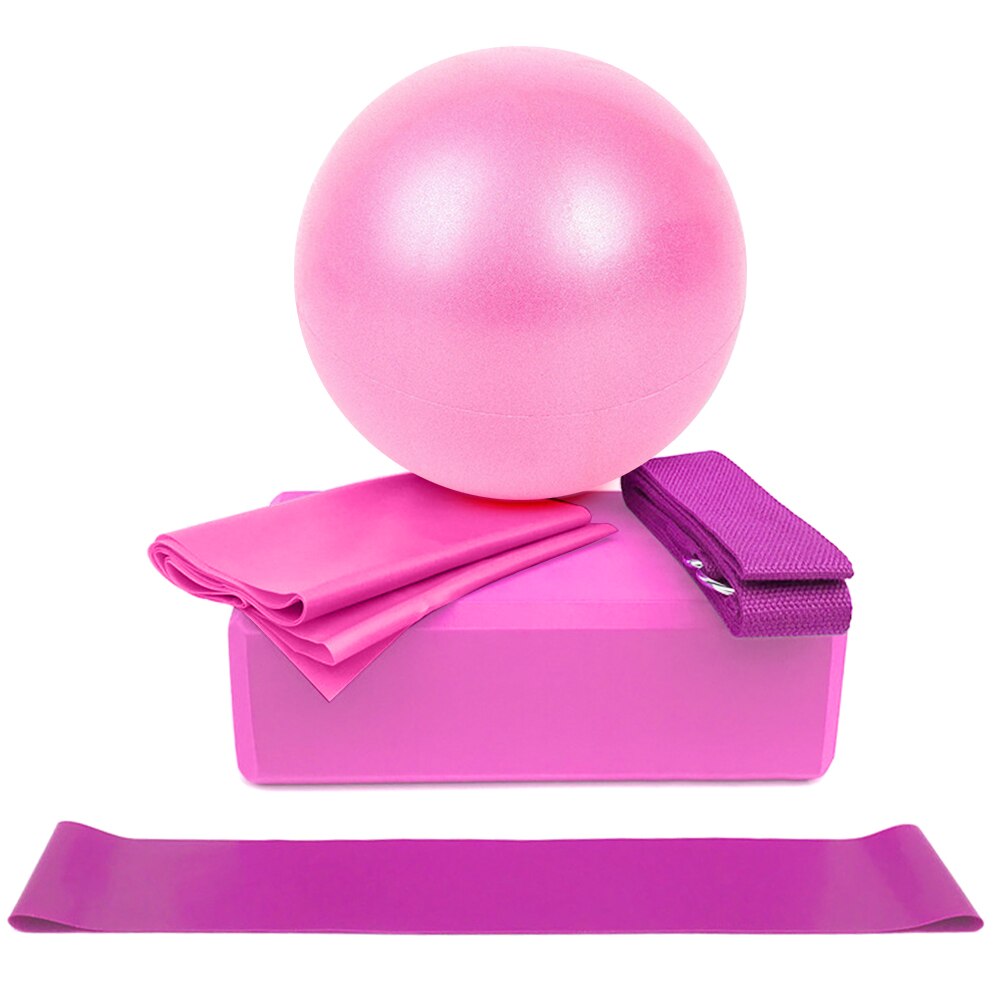 5pcs Yoga Accessories Set Yoga Ball Yoga Blocks Stretching Strap Resistance Loop Band Exercise Band Home Gym Fitness Equipment - Premium from Concordia Style Boutique - Just $28.95! Shop now at Concordia Style Boutique